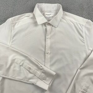 Ministry of Supply Shirt Mens Large White Apollo Performance Dress Button Up
